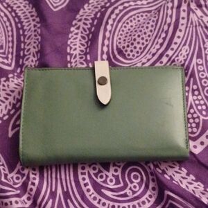 Green Leather Wallet